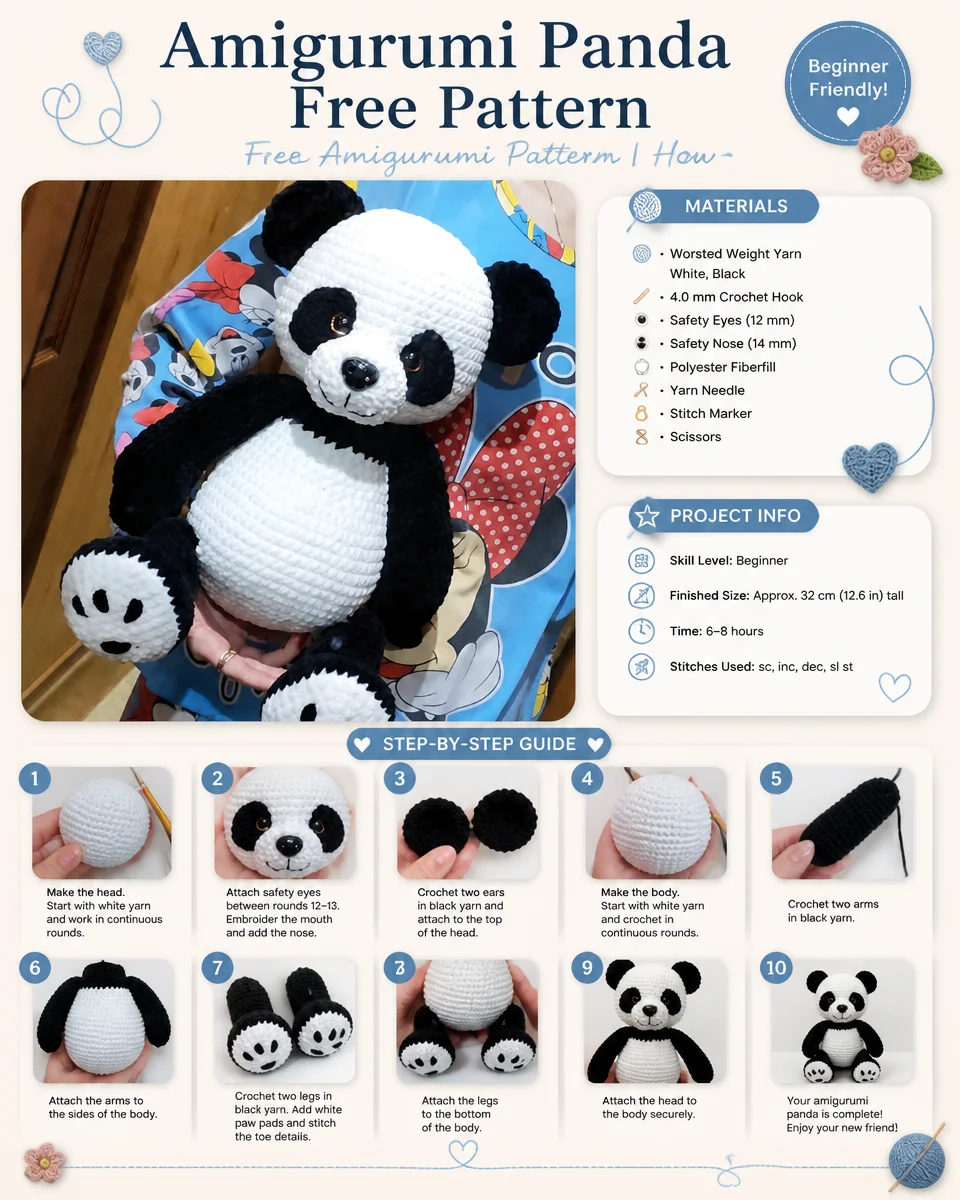 4. Big Cuddly Panda Plushie
