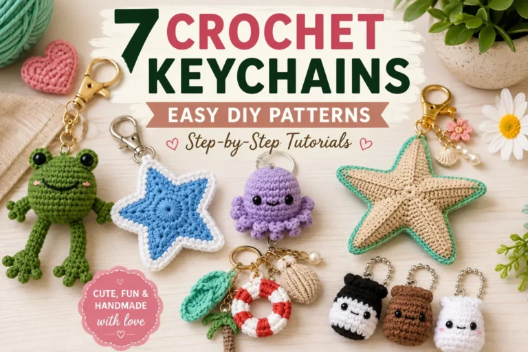 7 Cute Crochet Keychains