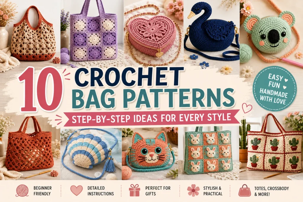 10 Crochet Bag Patterns