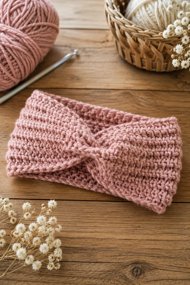 3. Simple Crochet Headband