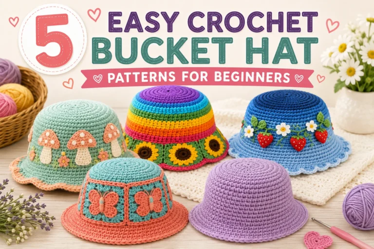5 Easy Crochet Bucket Hat Patterns for Beginners