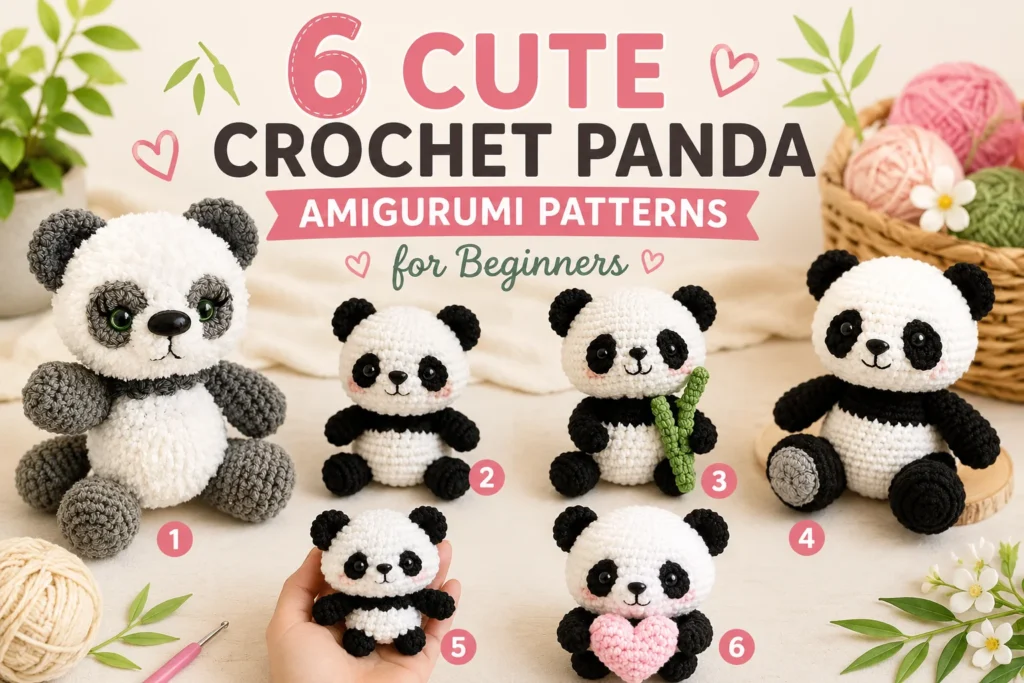6 Cute Crochet Panda Amigurumi Patterns