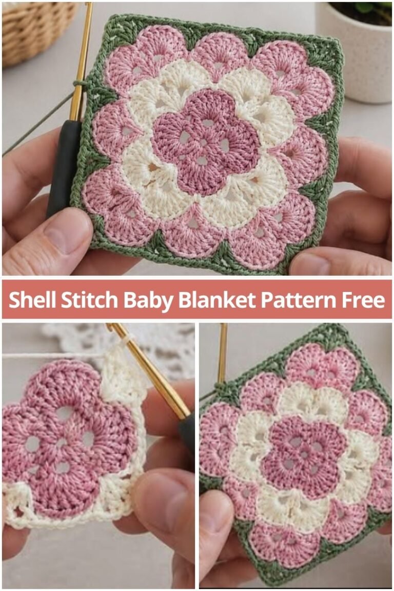 Easy Crochet Flower Granny Square Pattern – Step-by-Step Tutorial