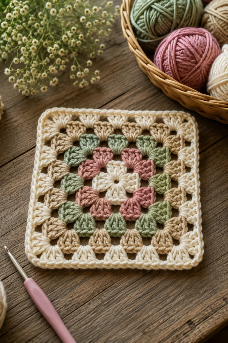 2. Classic Crochet Granny Square