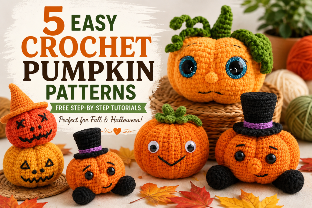 5 Easy Crochet Pumpkin Patterns