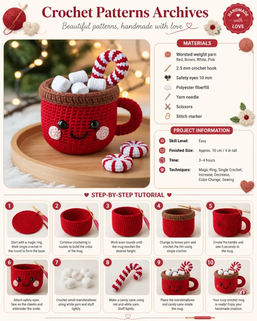 Collection of various crochet patterns for creative projects.