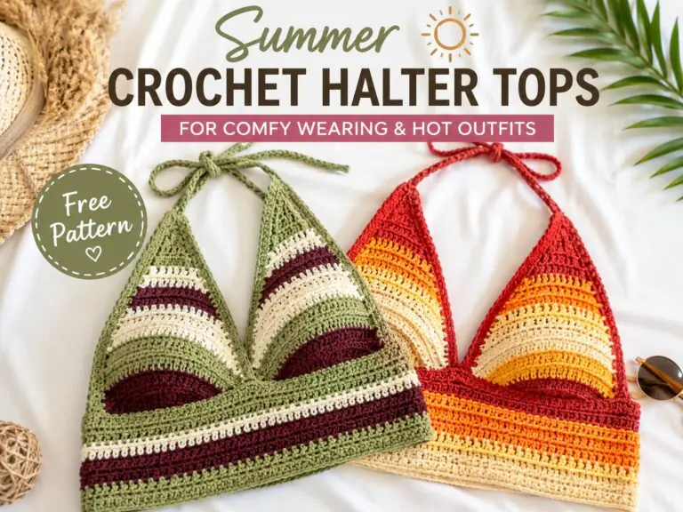 Summer Crochet Halter Tops for Comfy Wearing & Hot Outfits