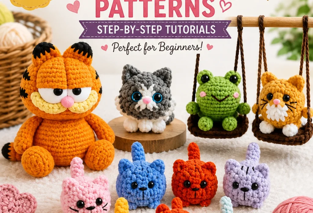 4 Easy Crochet Cat Patterns for Beginners