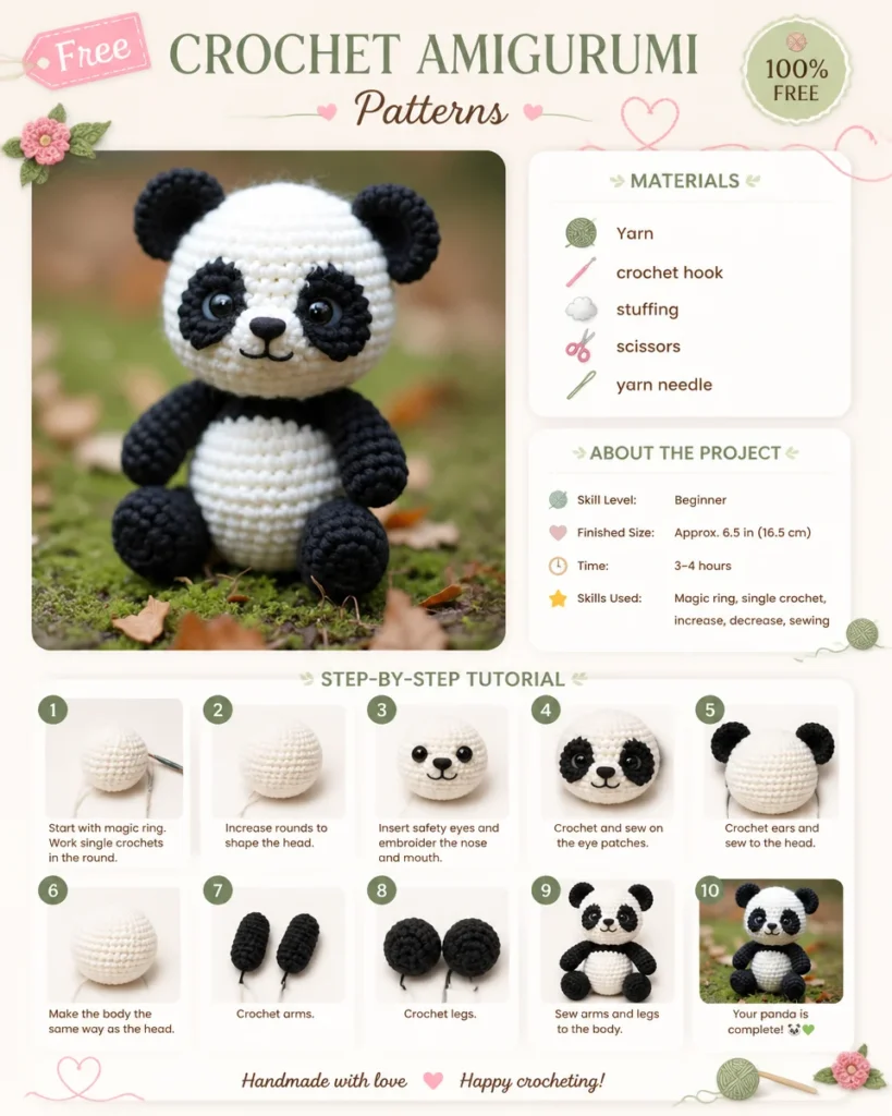 Colorful crochet amigurumi patterns for beginners with cute stuffed toys