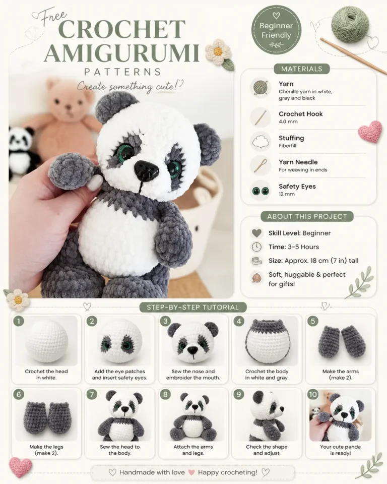Colorful crochet amigurumi patterns for beginners showcasing various cute designs.