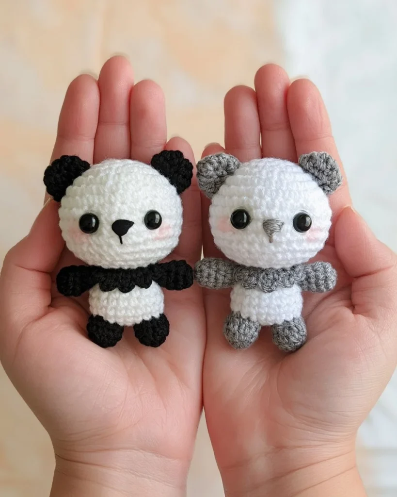 Free crochet panda amigurumi pattern for crafting a cute panda toy