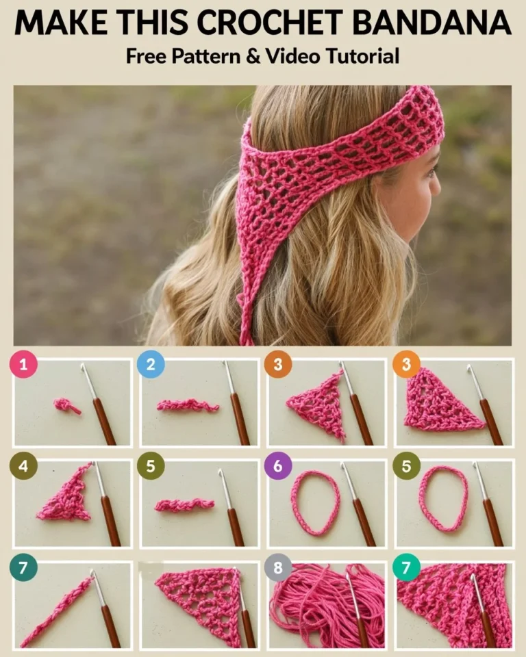 Colorful crochet patterns for beginners showcasing simple design ideas
