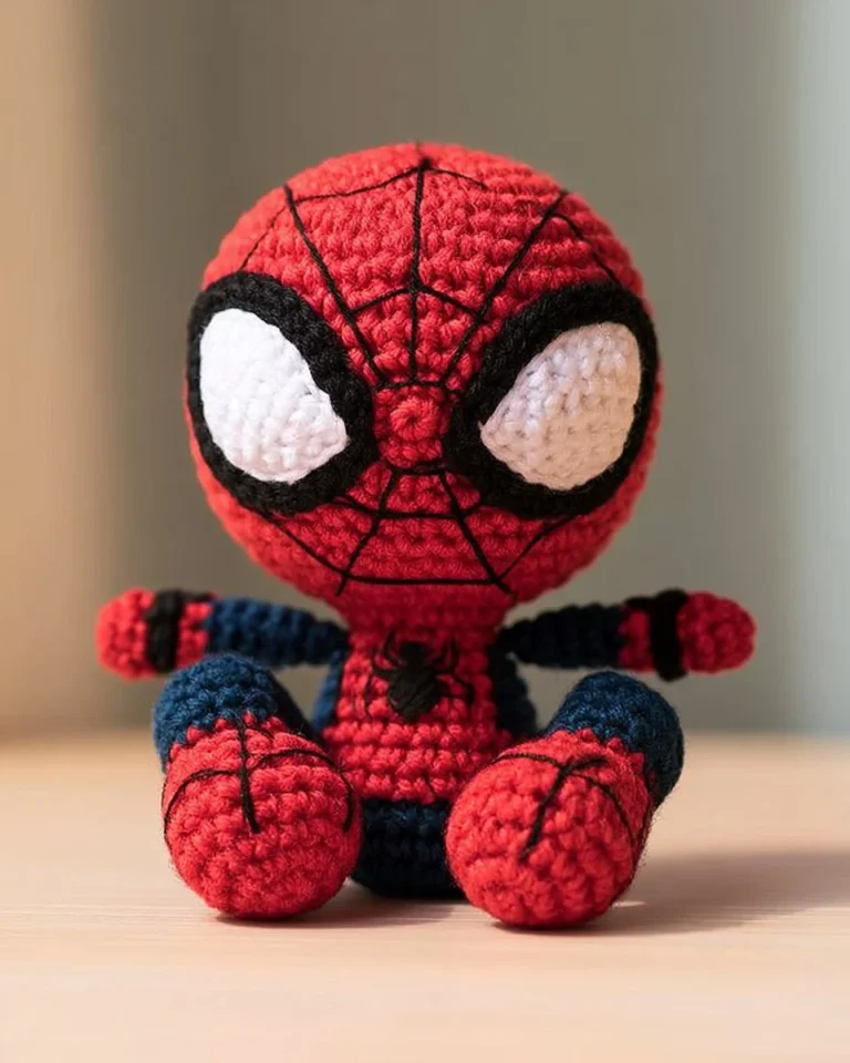 Free Spider-Man amigurumi pattern for crochet enthusiasts